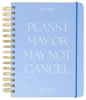 17-Month Large 2026-2027 Planner, Plans I May Cancel 8.5" x 7.25" Hardcover Agenda with Monthly & Weekly Layouts, Goal Tracker, Vacation Pages, Stickers, Tabs & Elastic Closure 17-Month Large 2026-2027 Planner, Plans I May Cancel 8.5" x 7.25" Hardcover Agenda with Monthly & Weekly Layouts, Goal Tracker, Vacation Pages, Stickers, Tabs & Elastic Closure