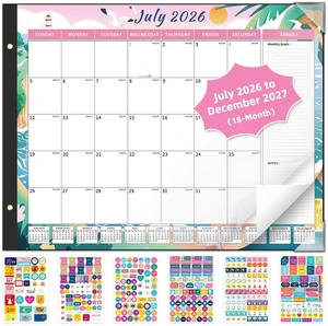 Desk Calendar 2026-2027 Large 22'' x 17'', 2026 Monthly Deskpad Calendar, 18 Month Calendar for Family Office, Use July 2026 - Dec 2027, Four Seasons Calendar Desk Calendar 2026-2027 Large 22'' x 17'', 2026 Monthly Deskpad Calendar, 18 Month Calendar for Family Office, Use July 2026 - Dec 2027, Four Seasons Calendar