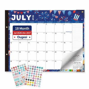 Large Desk Calendar 2026-2027 - 18-Month Jul 2026 - Dec 2027, 22x17in Holiday Theme Extra Large Desktop Calendar, Academic Calendar with Protection Corner, Stickers for Office School and Home Large Desk Calendar 2026-2027 - 18-Month Jul 2026 - Dec 2027, 22x17in Holiday Theme Extra Large Desktop Calendar, Academic Calendar with Protection Corner, Stickers for Office School and Home