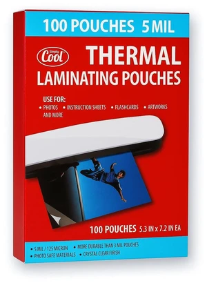 5 Mil Thermal Laminating Sheets Pouches 100ct 5.3 x 7.2 Inch Thermal Laminating Pouches for Photo Size, for Office, Classroom, and School Supplies, Fits all Laminator Machine 5 Mil Thermal Laminating Sheets Pouches 100ct 5.3 x 7.2 Inch Thermal Laminating Pouches for Photo Size, for Office, Classroom, and School Supplies, Fits all Laminator Machine