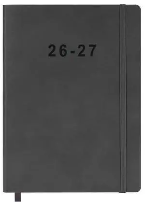 26-27 Academic Planner - Weekly and Monthly Planner, Jul 2026 - Jun 2027, Vegan Leather Cover, Elastic Closure, 7x9.25, Grey 26-27 Academic Planner - Weekly and Monthly Planner, Jul 2026 - Jun 2027, Vegan Leather Cover, Elastic Closure, 7x9.25, Grey