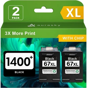 67XL Black Ink Cartridge Replacement for HP Ink 67 HP67 XL HP67XL BK Compatible for Compatible for HP Deskjet 2700 2700e 2755e 2855e 2800e 2852e 2827e 4100e 4155e 4227e 4255e Envy 6055e 6455e Series 67XL Black Ink Cartridge Replacement for HP Ink 67 HP67 XL HP67XL BK Compatible for Compatible for HP Deskjet 2700 2700e 2755e 2855e 2800e 2852e 2827e 4100e 4155e 4227e 4255e Envy 6055e 6455e Series
