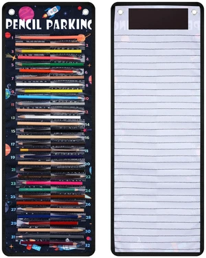 Pencil Parking Pocket Chart, Classroom Wall Organizer, Novel Hanging Pencil Dispenser Holder, 32 Numbered Clear Slots, Magnetic Strip & Grommets, Student Back to School Supplies Pencil Parking Pocket Chart, Classroom Wall Organizer, Novel Hanging Pencil Dispenser Holder, 32 Numbered Clear Slots, Magnetic Strip & Grommets, Student Back to School Supplies