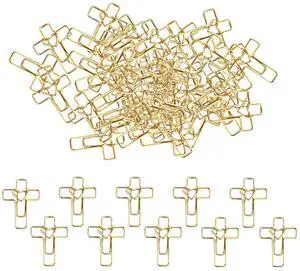 100PCS Gold Heart Cross Paper Clips, Heart Cross - Bible Study Supplies, christian gifts for women Jesus Bible Stuff bookmark journaling supplies accessories, easter eggs fillers, valentines day cards 100PCS Gold Heart Cross Paper Clips, Heart Cross - Bible Study Supplies, christian gifts for women Jesus Bible Stuff bookmark journaling supplies accessories, easter eggs fillers, valentines day cards