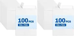 Envelopes 9x12, Self Seal Catalog Mailing Envelopes 9x12, 28LB White Kraft Paper Large Document Envelopes for Office Business Shipping, 200 Pack Envelopes 9x12, Self Seal Catalog Mailing Envelopes 9x12, 28LB White Kraft Paper Large Document Envelopes for Office Business Shipping, 200 Pack