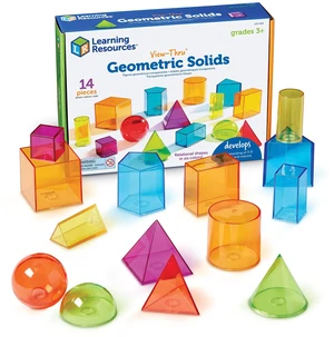 View-Thru Geometric Solids Classroom Must Haves, Teacher Supplies, Geometry Set, Pattern Blocks, 3D Shapes For Teaching, Math Manipulatives View-Thru Geometric Solids Classroom Must Haves, Teacher Supplies, Geometry Set, Pattern Blocks, 3D Shapes For Teaching, Math Manipulatives