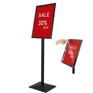 Adjustable Heavy Duty Pedestal Sign holder floor Stand,sign stand poster stand,Standing Floor for 11 x 17 inch,Vertical/Horizontal View,Black Adjustable Heavy Duty Pedestal Sign holder floor Stand,sign stand poster stand,Standing Floor for 11 x 17 inch,Vertical/Horizontal View,Black