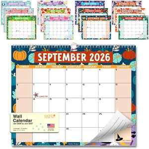 2026 Calendar Wall - 2026 Wall Calendar Large for School, Home & Office 18-Month Hanging Calendars, Academic Monthly Calendar from January 2026 to June 2027, Back to School Teacher Gifts 2026 Calendar Wall - 2026 Wall Calendar Large for School, Home & Office 18-Month Hanging Calendars, Academic Monthly Calendar from January 2026 to June 2027, Back to School Teacher Gifts