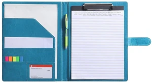 Resume Folder Clipboard Holder Letter Size A4 Legal Pad, Portfolio Pad Folio Document Organizer for Interview & Business (Turquoise) Resume Folder Clipboard Holder Letter Size A4 Legal Pad, Portfolio Pad Folio Document Organizer for Interview & Business (Turquoise)
