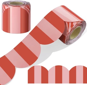 65 ft Red Stripe Bulletin Board Border Retro Red Pink Classroom Decor Retro Red and Pink Stripes, Scalloped Edges, Durable Waterproof Lamination, for Back to School Whiteboard Walls Desk Decor 65 ft Red Stripe Bulletin Board Border Retro Red Pink Classroom Decor Retro Red and Pink Stripes, Scalloped Edges, Durable Waterproof Lamination, for Back to School Whiteboard Walls Desk Decor