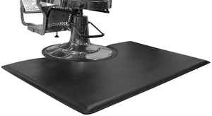 1 Inch Thick Barber Cutting Chair Salon Floor Mats for Beauty Hair Stylist Station Anti Fatigue (Black, 5 Ft × 3 Ft Rectangle) 1 Inch Thick Barber Cutting Chair Salon Floor Mats for Beauty Hair Stylist Station Anti Fatigue (Black, 5 Ft × 3 Ft Rectangle)