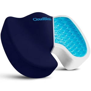Gel Memory Foam Seat Cushion for Long Sitting, Large, Blue Gel Chair Pad for Tailbone, Coccyx, Sciatica, Soft Suede Cover, Non-Slip, Washable Mesh, for office, home, car Gel Memory Foam Seat Cushion for Long Sitting, Large, Blue Gel Chair Pad for Tailbone, Coccyx, Sciatica, Soft Suede Cover, Non-Slip, Washable Mesh, for office, home, car