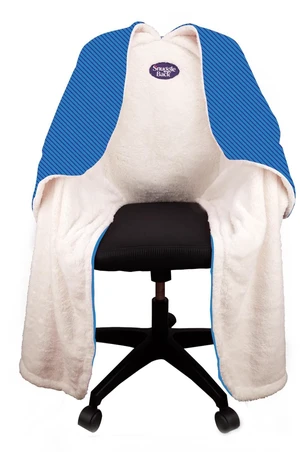 The Original Office Chair Blanket by SnuggleBack; Cozy Comfy Office Desk Chair Wrap Attaches for Hands-Free Warmth. Stay Warm In The Winter or Summer. (Blue Pattern Fleece) The Original Office Chair Blanket by SnuggleBack; Cozy Comfy Office Desk Chair Wrap Attaches for Hands-Free Warmth. Stay Warm In The Winter or Summer. (Blue Pattern Fleece)