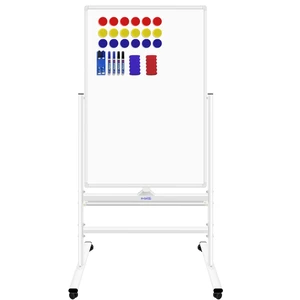 Magnetic Whiteboard Mobile Dry Erase Board with Stand 40"x28" Double Side Rolling Whiteboards on Wheels for Home, Office & School Magnetic Whiteboard Mobile Dry Erase Board with Stand 40"x28" Double Side Rolling Whiteboards on Wheels for Home, Office & School