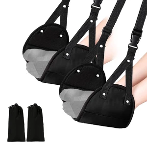 2 Pack Airplane Travel Footrest Hammocks, Adjustable, Black, Memory Foam, Foot Hammock for Airplane Travel 2 Pack Airplane Travel Footrest Hammocks, Adjustable, Black, Memory Foam, Foot Hammock for Airplane Travel