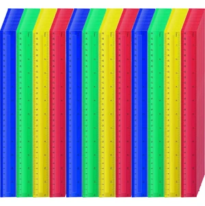 360 Pcs 12 Inch Plastic Rulers Bulk Kid Ruler for School Back to School Supplies, Flexible Assorted Color Ruler with Centimeters and Inches for Students School Education (360) 360 Pcs 12 Inch Plastic Rulers Bulk Kid Ruler for School Back to School Supplies, Flexible Assorted Color Ruler with Centimeters and Inches for Students School Education (360)