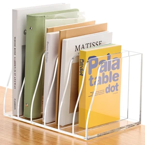 6 Slot Acrylic Magazine File Holder, Clear Vertical Desk Folder Organizer B5 Size,Document Rack Binder Bookstore Workspace Sorters for Office Accessories Organization Storage 6 Slot Acrylic Magazine File Holder, Clear Vertical Desk Folder Organizer B5 Size,Document Rack Binder Bookstore Workspace Sorters for Office Accessories Organization Storage