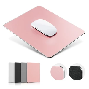 Metal Aluminum Mouse Pad Pink, Office and Gaming Thin Hard Mouse Mat Double Sided Waterproof Fast and Accurate Control Mousepad for Laptop, Computer and PC,9.06"x7.08",Rose Gold Metal Aluminum Mouse Pad Pink, Office and Gaming Thin Hard Mouse Mat Double Sided Waterproof Fast and Accurate Control Mousepad for Laptop, Computer and PC,9.06"x7.08",Rose Gold