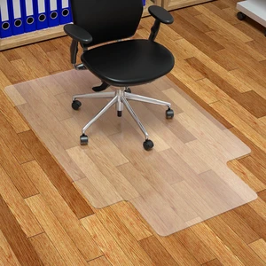 Chair Mat for Hardwood Floor, 30" x 48" Clear Anti-Slip Computer Desk Chair Floor Mat, Easy Glide, Transparent Mats for Office, Home and Gaming Floors (with Lip) Chair Mat for Hardwood Floor, 30" x 48" Clear Anti-Slip Computer Desk Chair Floor Mat, Easy Glide, Transparent Mats for Office, Home and Gaming Floors (with Lip)