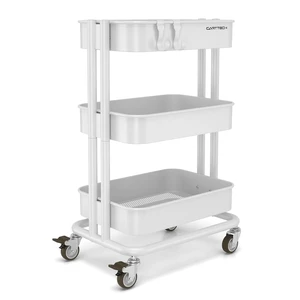 3 Tier Rolling Cart Metal Utility Cart with Lockable Wheels Home Office Storage Cart Mesh Shelves Heavy Duty Silent Caster Multifunctional Organization Kitchen Bedside Bathroom Craft Nursery School 3 Tier Rolling Cart Metal Utility Cart with Lockable Wheels Home Office Storage Cart Mesh Shelves Heavy Duty Silent Caster Multifunctional Organization Kitchen Bedside Bathroom Craft Nursery School