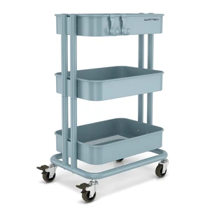 3 Tier Rolling Cart Metal Utility Cart with Lockable Wheels Home Office Storage Cart Mesh Shelves Heavy Duty Silent Caster Multifunctional Organization Kitchen Bedside Bathroom Craft Nursery School 3 Tier Rolling Cart Metal Utility Cart with Lockable Wheels Home Office Storage Cart Mesh Shelves Heavy Duty Silent Caster Multifunctional Organization Kitchen Bedside Bathroom Craft Nursery School