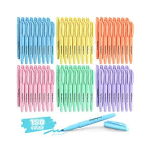 150 Count Pastel Highlighters Assorted Colors Bulk - Chisel Tip, Quick Dry, 6 Pastel Colors, School Supplies for Students Teachers, No Bleed Markers Set for Notes, Textbooks, Classroom and Office Use 150 Count Pastel Highlighters Assorted Colors Bulk - Chisel Tip, Quick Dry, 6 Pastel Colors, School Supplies for Students Teachers, No Bleed Markers Set for Notes, Textbooks, Classroom and Office Use
