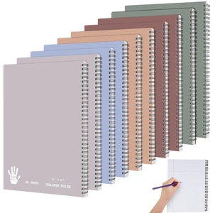 10 Pcs Left Handed Spiral Notebook, Left-handed One Subject Notebook, 8.5" x 11", 50 Sheets, College-ruled, Assorted Color Covers (Muted) 10 Pcs Left Handed Spiral Notebook, Left-handed One Subject Notebook, 8.5" x 11", 50 Sheets, College-ruled, Assorted Color Covers (Muted)
