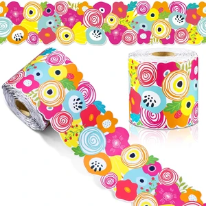 68.9 ft Flowers Bulletin Board Border Back to School Theme Decoration First Day of School Rolled Border Trim for Party Classroom Bulletin Boards Chalkboard Wall Decor 68.9 ft Flowers Bulletin Board Border Back to School Theme Decoration First Day of School Rolled Border Trim for Party Classroom Bulletin Boards Chalkboard Wall Decor
