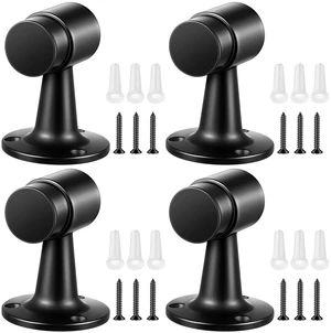 4 Pack Heavy Duty Floor Mounted Door Stop 3 in Aluminum Commercial Grade Door Stopper with Rubber Bumper & Stainless Steel Screws (Black) 4 Pack Heavy Duty Floor Mounted Door Stop 3 in Aluminum Commercial Grade Door Stopper with Rubber Bumper & Stainless Steel Screws (Black)