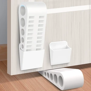 Rubber Door Stoppers for Bottom of Door, 4 Pack Door Stop Wedge with Holder Heavy Duty Doorstop for Home Office Classroom Garage Stackable on Multi Floor Carpet Concrete Tile Linoleum & Wood White Rubber Door Stoppers for Bottom of Door, 4 Pack Door Stop Wedge with Holder Heavy Duty Doorstop for Home Office Classroom Garage Stackable on Multi Floor Carpet Concrete Tile Linoleum & Wood White