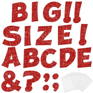 154 Pcs Large 7" Glitter Bulletin Board Letters for Classroom Cut Out Letters for Bulletin Board Decorations, Poster Board Letters Alphabet Cutouts for Classroom Wall Decor (Red) 154 Pcs Large 7" Glitter Bulletin Board Letters for Classroom Cut Out Letters for Bulletin Board Decorations, Poster Board Letters Alphabet Cutouts for Classroom Wall Decor (Red)