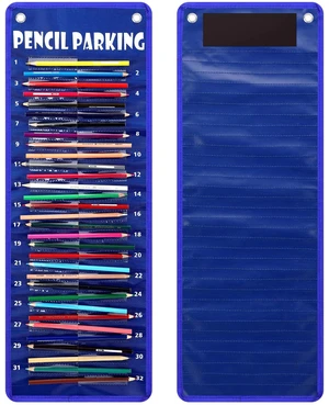 Pencil Parking Pocket Chart, Classroom Wall Organizer, Simple Hanging Pencil Dispenser Holder, 32 Numbered Clear Slots, Magnetic Strip & Grommets, Student Back to School Supplies Pencil Parking Pocket Chart, Classroom Wall Organizer, Simple Hanging Pencil Dispenser Holder, 32 Numbered Clear Slots, Magnetic Strip & Grommets, Student Back to School Supplies