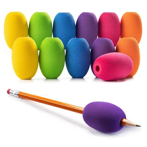Egg Pen-Pencil Grips for Kids and Adults Colorful, Cushioned Holders for Handwriting, Drawing, Coloring - Ergonomic Right or Left-Handed Use - Reusable (Multiple Colors-12 Pack) Egg Pen-Pencil Grips for Kids and Adults Colorful, Cushioned Holders for Handwriting, Drawing, Coloring - Ergonomic Right or Left-Handed Use - Reusable (Multiple Colors-12 Pack)