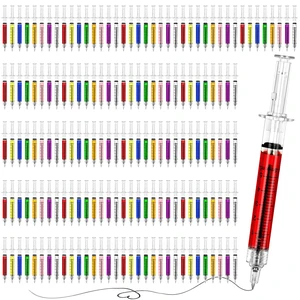 200PCS Bulk Syringe Pens Retractable, Nurse Appreciation for Hospital Teams 5" Novelty Nurse Pens, 8 Vivid Color Assortment, Sturdy Press-Type Design, Large Bulk Pack for Pharmacy Technician Student 200PCS Bulk Syringe Pens Retractable, Nurse Appreciation for Hospital Teams 5" Novelty Nurse Pens, 8 Vivid Color Assortment, Sturdy Press-Type Design, Large Bulk Pack for Pharmacy Technician Student