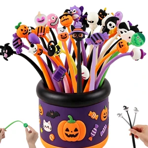 30 PCS Halloween Fun Pens, Cute Pens Gifts Bulk Black ink, soft silicone toppers, Halloween goodie bags stuffer, Prize kids for classroom rewards 30 PCS Halloween Fun Pens, Cute Pens Gifts Bulk Black ink, soft silicone toppers, Halloween goodie bags stuffer, Prize kids for classroom rewards