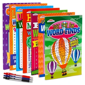 7-Pack 550+ Large WordSearch Puzzle Books for Adults, Aging Seniors Brain Stimulation Giant Print Words Activity Books (Pack Bulk), Paperback - 8x10 7-Pack 550+ Large WordSearch Puzzle Books for Adults, Aging Seniors Brain Stimulation Giant Print Words Activity Books (Pack Bulk), Paperback - 8x10