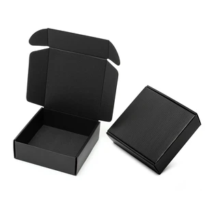 6x6x2" Small Black Shipping Boxes - 24 Pack Corrugated Cardboard Mailing Box Packaging for Small Business - Tab Locking Literature Mailer Flat Empty Gift Packing Supplies 6x6x2" Small Black Shipping Boxes - 24 Pack Corrugated Cardboard Mailing Box Packaging for Small Business - Tab Locking Literature Mailer Flat Empty Gift Packing Supplies