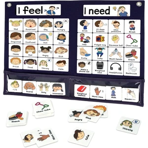 Feelings Chart for Kids, Calm Down Corner & SEL Classroom Tool Visual emotion board with feelings and needs cards helps kids express emotions and supports SEL, autism, daycare and home Feelings Chart for Kids, Calm Down Corner & SEL Classroom Tool Visual emotion board with feelings and needs cards helps kids express emotions and supports SEL, autism, daycare and home