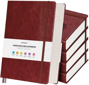 5 Pack College Ruled Notebook Bulk, A5, 312 Numbered Page Thick Journal Set 5 Pack College Ruled Notebook Bulk, A5, 312 Numbered Page Thick Journal Set