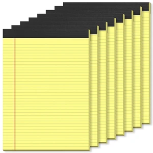 8 Pack Yellow Legal Pads 8.5 x 11 Yellow Notepads Narrow Ruled Writing Pad Narrow Ruled Note Pads Double-Sided Recycled Paper, 30 Sheets/Notepad, Writing Pads 8.5 x 11 for Home,School,Office,Students 8 Pack Yellow Legal Pads 8.5 x 11 Yellow Notepads Narrow Ruled Writing Pad Narrow Ruled Note Pads Double-Sided Recycled Paper, 30 Sheets/Notepad, Writing Pads 8.5 x 11 for Home,School,Office,Students