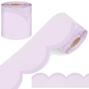 65 Ft Pastel Purple Bulletin Board Borders for Classroom Decor Contrasting Pastel Back to School Decoration, Scalloped Roll Border Trim for Classroom, Chalkboard, Wall, Office Decor 65 Ft Pastel Purple Bulletin Board Borders for Classroom Decor Contrasting Pastel Back to School Decoration, Scalloped Roll Border Trim for Classroom, Chalkboard, Wall, Office Decor