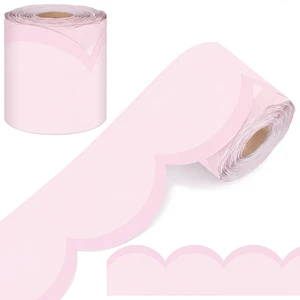 65 Ft Pink Pastel Bulletin Board Borders for Classroom Decor Contrasting Pastel Back to School Decoration, Scalloped Roll Border Trim for Classroom, Chalkboard, Wall, Office Decor 65 Ft Pink Pastel Bulletin Board Borders for Classroom Decor Contrasting Pastel Back to School Decoration, Scalloped Roll Border Trim for Classroom, Chalkboard, Wall, Office Decor