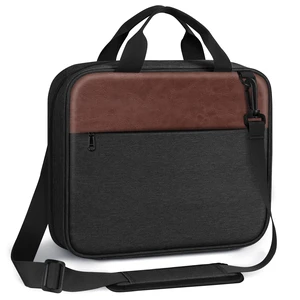 Large Bible Cover for Men, Carrying Bible Bag Church Book Case BIblie Case w/Shoulder Strap and Handle, Christian Gift for Men Women Friends Family, Brown Black Large Bible Cover for Men, Carrying Bible Bag Church Book Case BIblie Case w/Shoulder Strap and Handle, Christian Gift for Men Women Friends Family, Brown Black