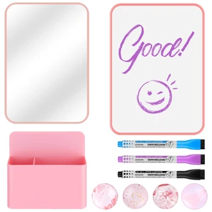 10-Piece Locker Accessories Kit, Magnetic Locker Organizer, Pink Locker Decorations for Girls, Magnetic Mirror, Dry Erase Whiteboard, Marker Holder, Dry Erase Markers, Magnets 10-Piece Locker Accessories Kit, Magnetic Locker Organizer, Pink Locker Decorations for Girls, Magnetic Mirror, Dry Erase Whiteboard, Marker Holder, Dry Erase Markers, Magnets
