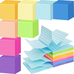 48 Pack 3840 Sheets Pop Up Sticky Notes Lined 3x3 inch Self-Stick Notes Pads Post Lined Sticky Note Pads Accordion Pop Up Notes Refill for Dispenser Home Office School, 80 Sheets/pad (Bright Color) 48 Pack 3840 Sheets Pop Up Sticky Notes Lined 3x3 inch Self-Stick Notes Pads Post Lined Sticky Note Pads Accordion Pop Up Notes Refill for Dispenser Home Office School, 80 Sheets/pad (Bright Color)
