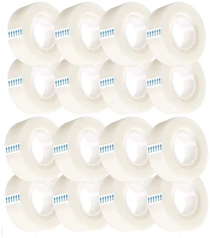 Clear Invisible Tape - 3/4 Inches Wide, 16 Rolls Pack Strong Adhesive for Office Documents, Craft Projects Not Recommended for Plastic Cutters Clear Invisible Tape - 3/4 Inches Wide, 16 Rolls Pack Strong Adhesive for Office Documents, Craft Projects Not Recommended for Plastic Cutters