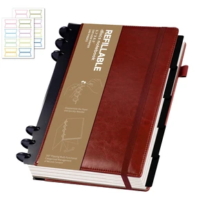 Refillable Journal Notebooks for Work, Journal for Women Men,Red 224 Page,5 Subject Notebook with Removable Dividers Tabs,100 GSM Thick Hardcover Notebooks for Note Taking Writing,6.1 x 8.3 Refillable Journal Notebooks for Work, Journal for Women Men,Red 224 Page,5 Subject Notebook with Removable Dividers Tabs,100 GSM Thick Hardcover Notebooks for Note Taking Writing,6.1 x 8.3