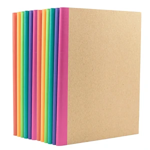12-Pack Composition Notebook Journals, 120 Pages, Kraft Cover with Rainbow Spines, College Ruled Lined Paper, Small Size (8 in x 5.75 in) for Home, Office or School Supplies 12-Pack Composition Notebook Journals, 120 Pages, Kraft Cover with Rainbow Spines, College Ruled Lined Paper, Small Size (8 in x 5.75 in) for Home, Office or School Supplies
