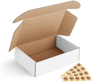 7x5x2 Shipping Boxes Small Corrugated Cardboard Box - 25 Pack White Mailing Boxes for Packaging Small Business, Mailer Box 7x5x2 Shipping Boxes Small Corrugated Cardboard Box - 25 Pack White Mailing Boxes for Packaging Small Business, Mailer Box