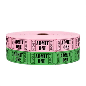 4000 Pink & Green 1 x 2 Admit One Tickets Perforated Admit One Design, Great for Carnivals, Door Prizes, Fundraisers & Drink Tickets 4000 Pink & Green 1 x 2 Admit One Tickets Perforated Admit One Design, Great for Carnivals, Door Prizes, Fundraisers & Drink Tickets